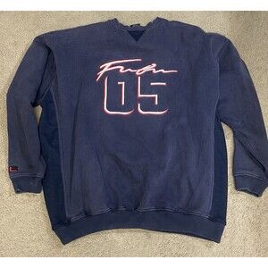 Vintage Fubu 05 Sweater Dark Blue 2000s Y2K xl